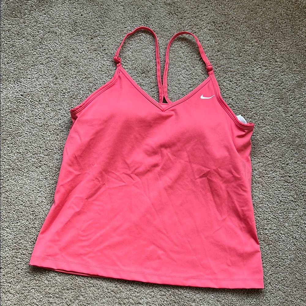Nike Pink Fitted Backless Camisole